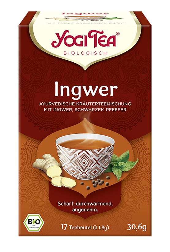 BIO YOGI TEA Ingwer | 17 x 1,8g