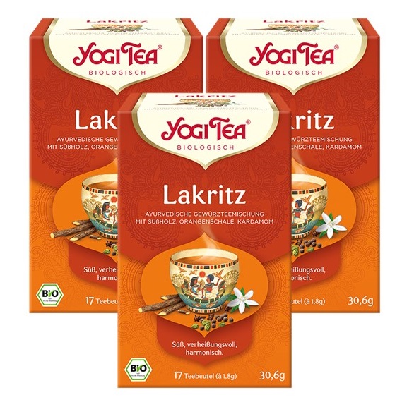3 x BIO YOGI Süßes Wohlgefühl (Lakritz) | 3 x 30,6g
