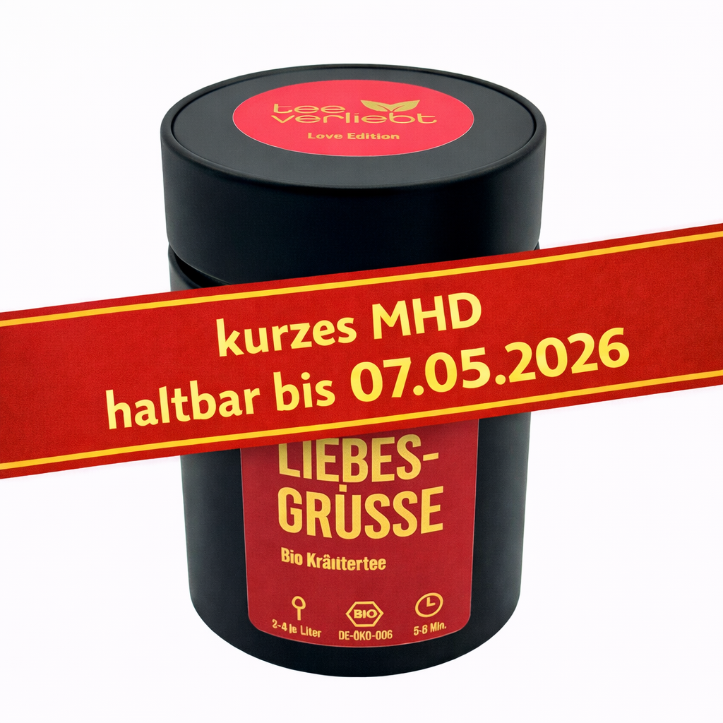 Liebesgrüße Geschenkdose | 40g Bio Kräutertee - Love Edition