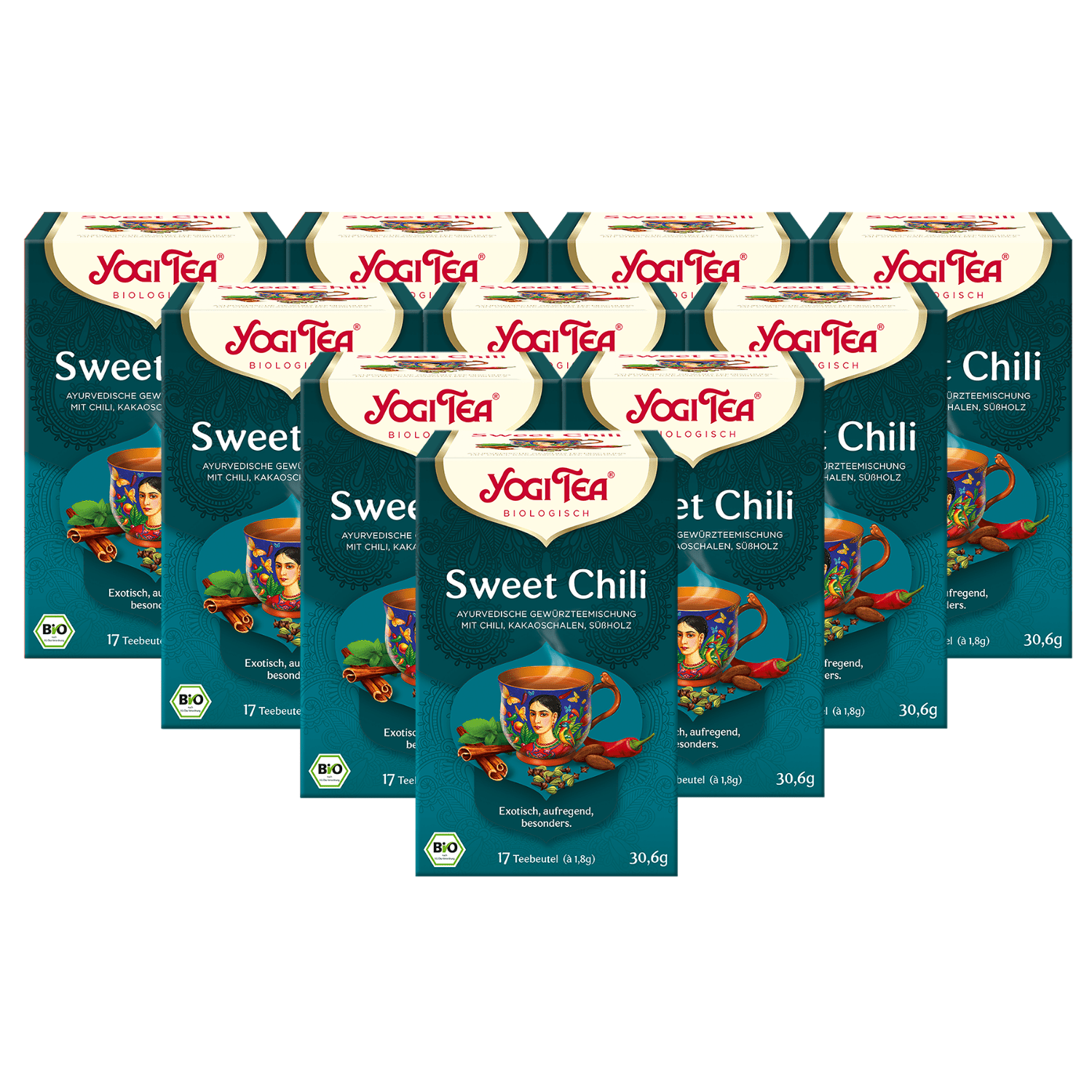 10 x BIO YOGI TEA Sweet Chili | 10 x 30,6g