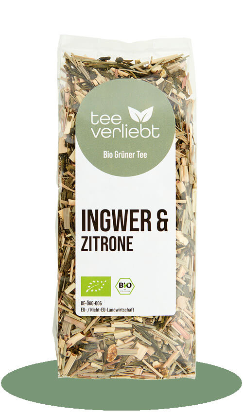 Bio Grüntee Ingwer & Zitrone | 90 g 