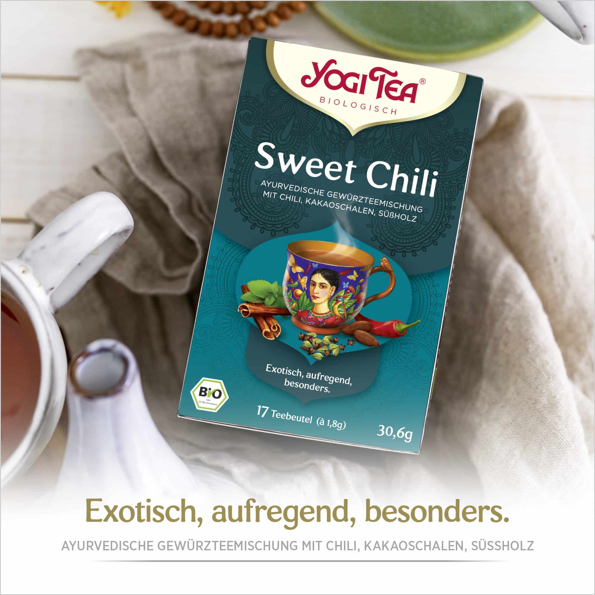 3 x BIO YOGI TEA Sweet Chili | 3 x 30,6g