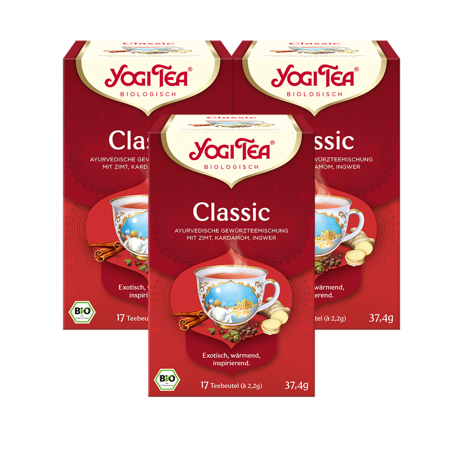 3 x BIO YOGI TEA Classic Chai | 3 x 37,4g