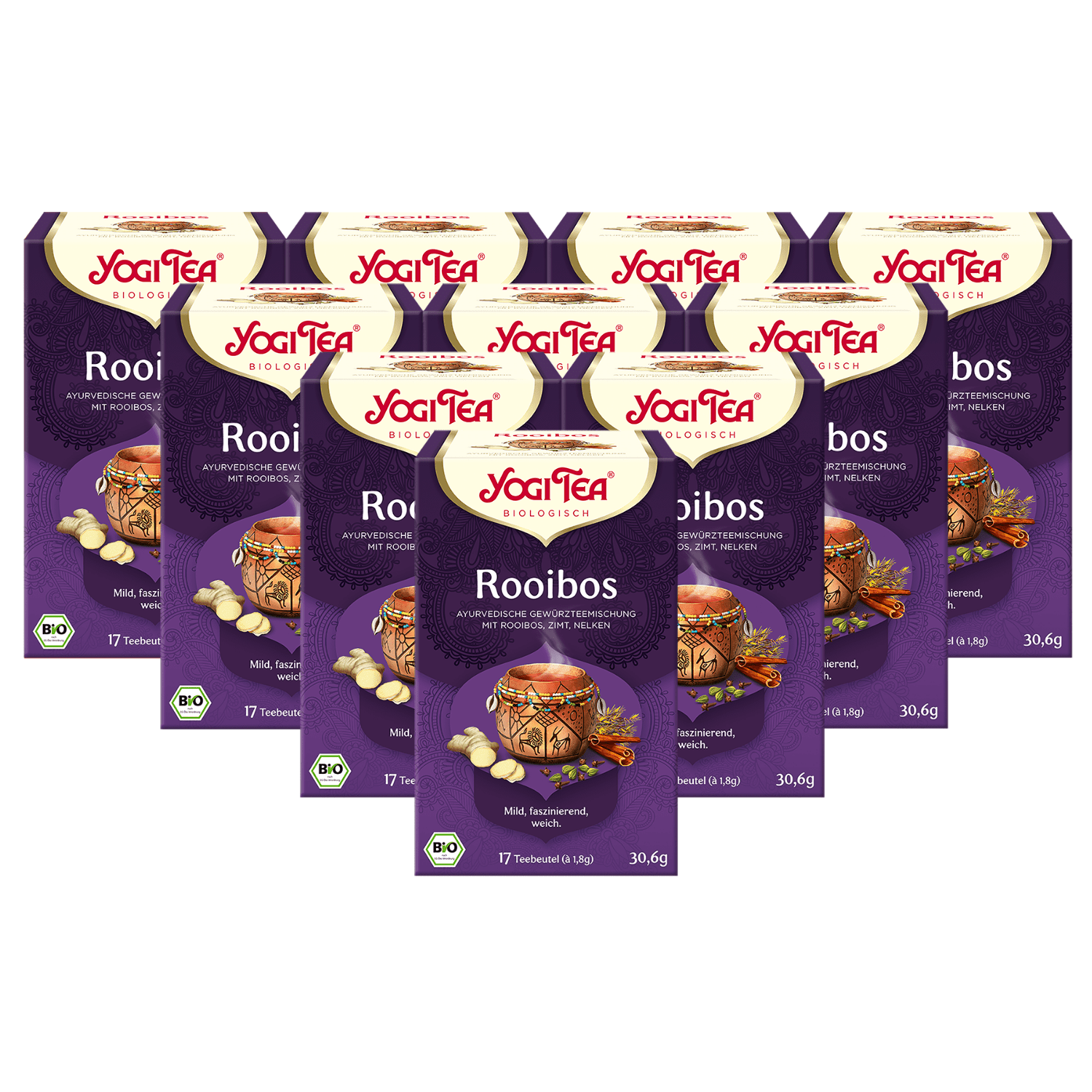 10 x BIO YOGI TEA Rooibos | 10 x 30,6g