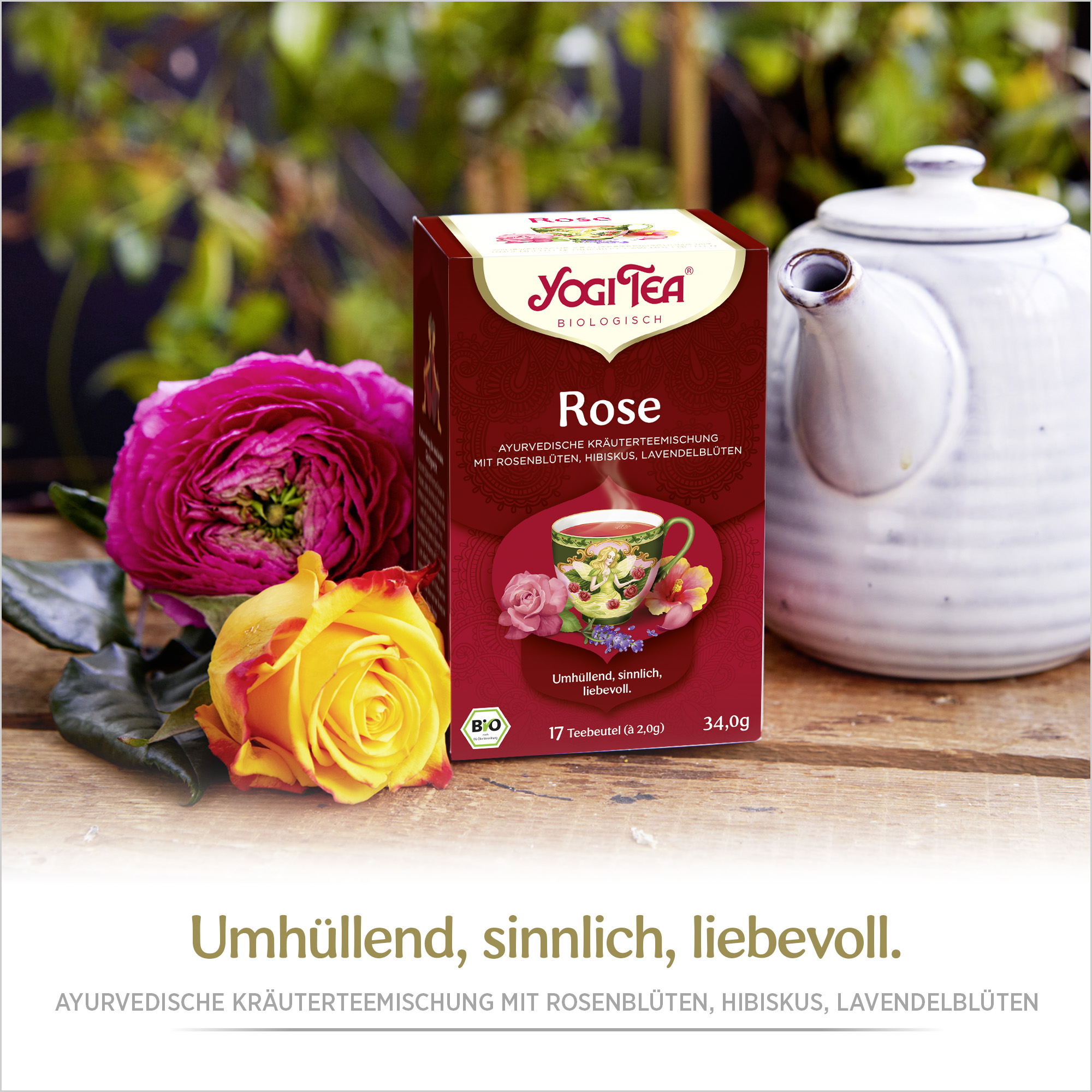 BIO YOGI TEA Rose | 17 x  2,0g