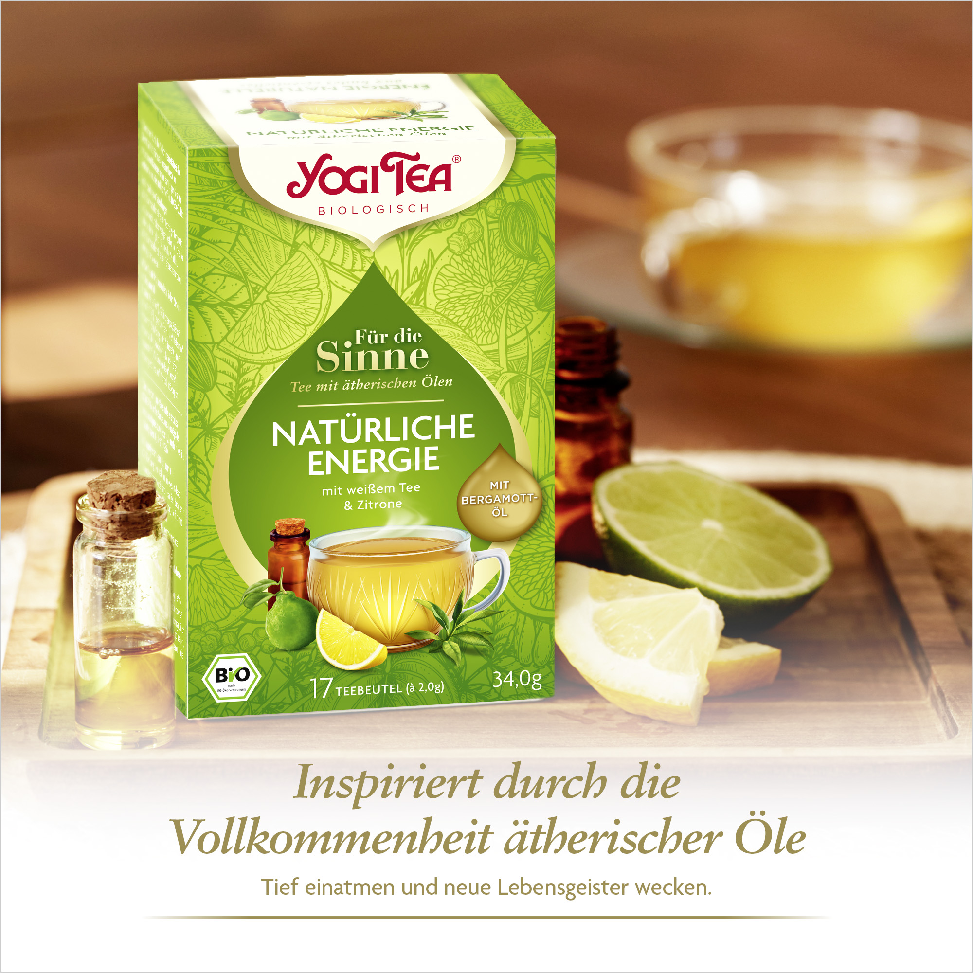 10 x BIO YOGI TEA FTS Natürliche Energie | 10x34g 