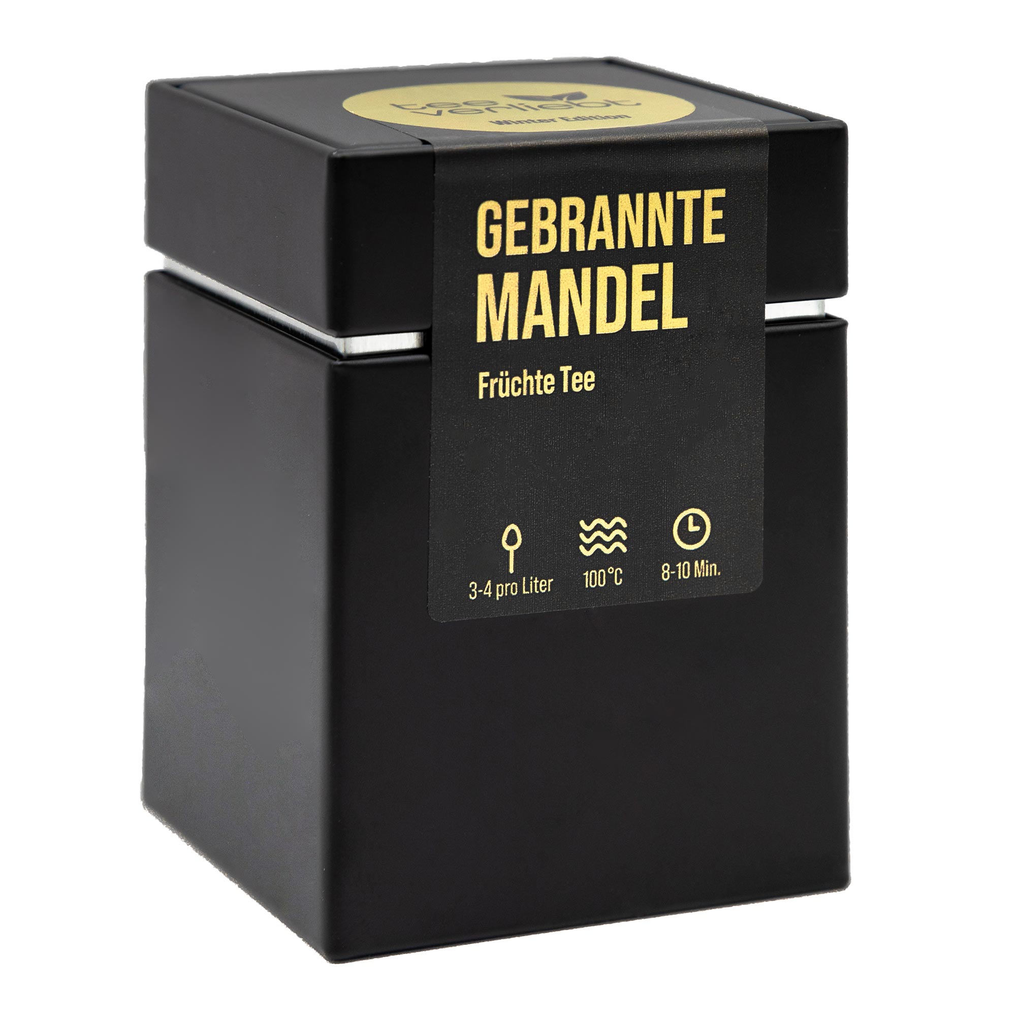 Gebrannte Mandel Geschenkdose | 80g Früchtetee - Winter Edition