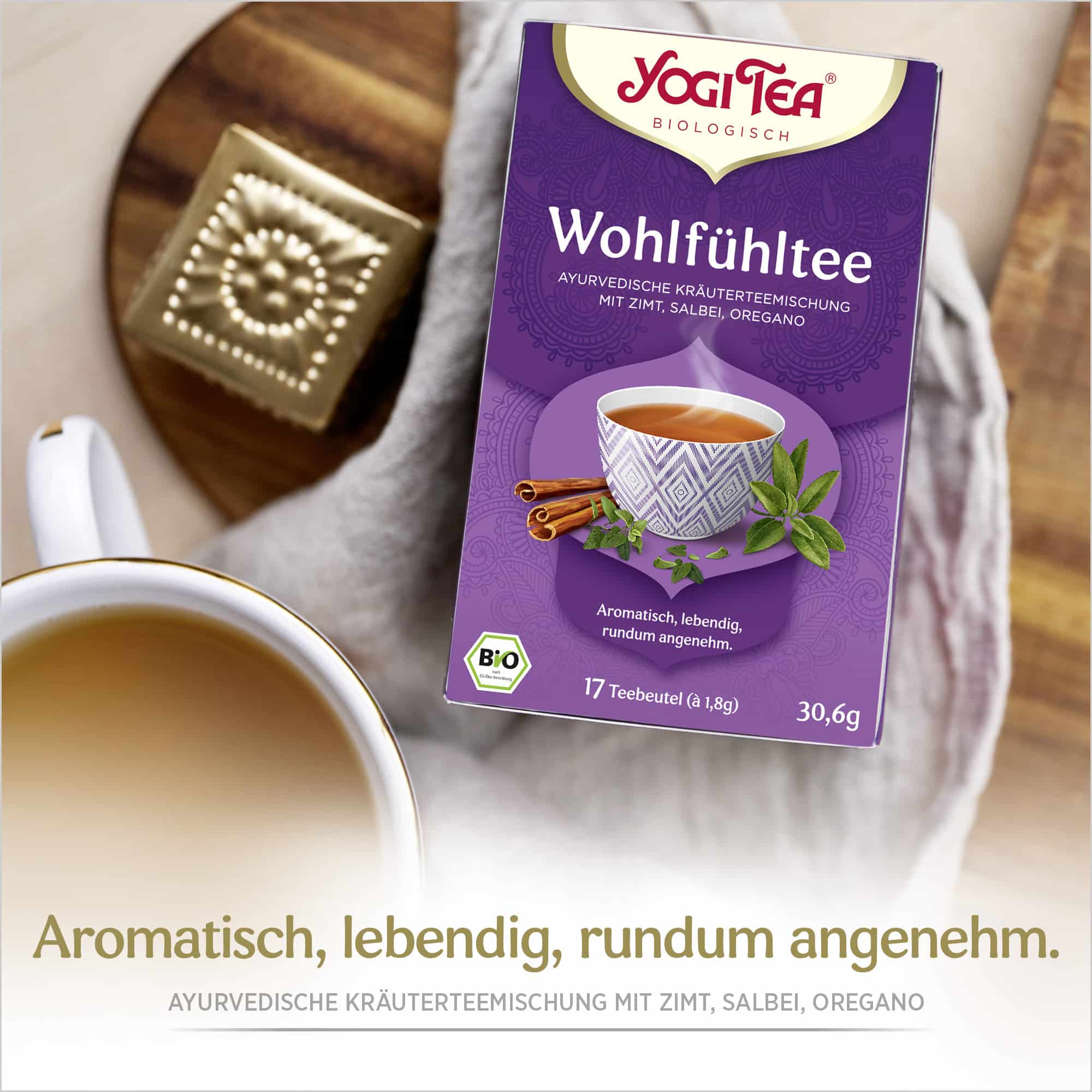 3 x BIO YOGI TEA Wohlfühltee | 3 x 30,6g