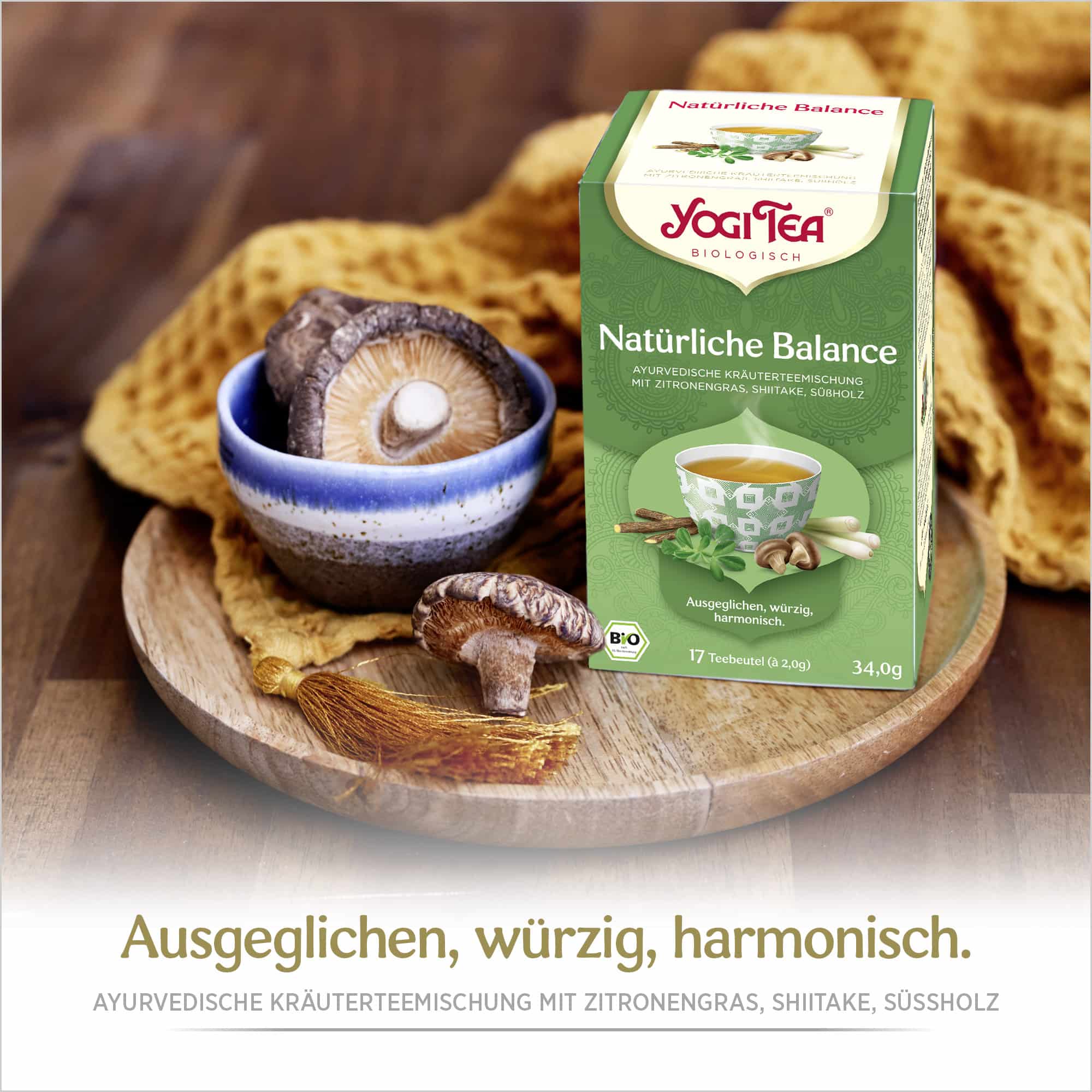 BIO YOGI TEA Natürliche Balance | 17 x 2g