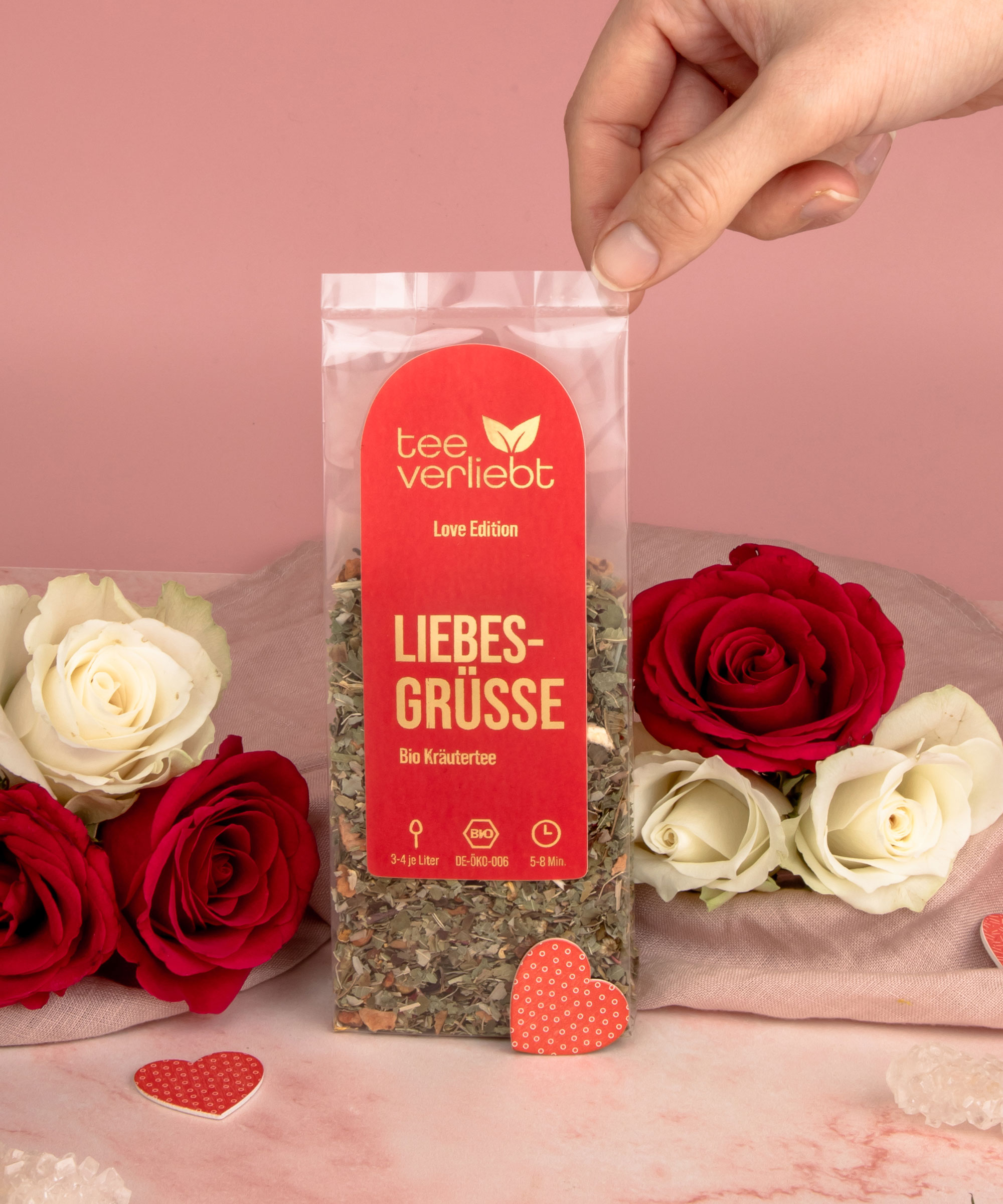 Liebesgrüsse | 50g Bio Kräutertee - Love Edition