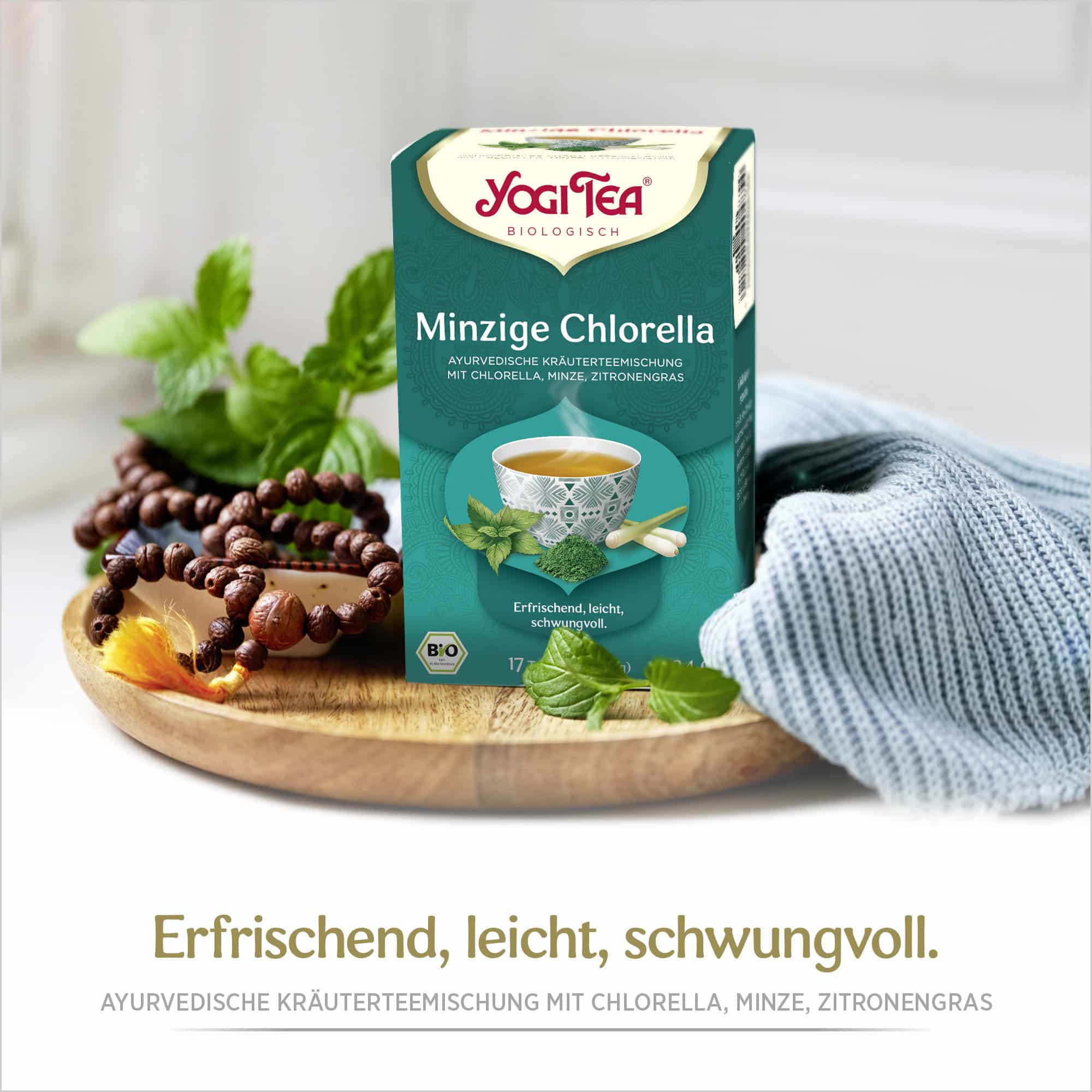 10 x BIO YOGI TEA Minzige Chlorella | 10 x 34g 