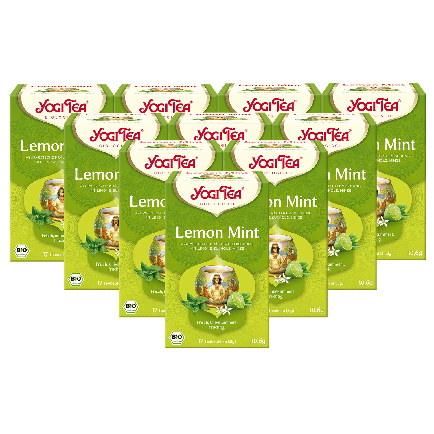 10 x BIO YOGI TEA Lemon Mint | 10 x 30,6g