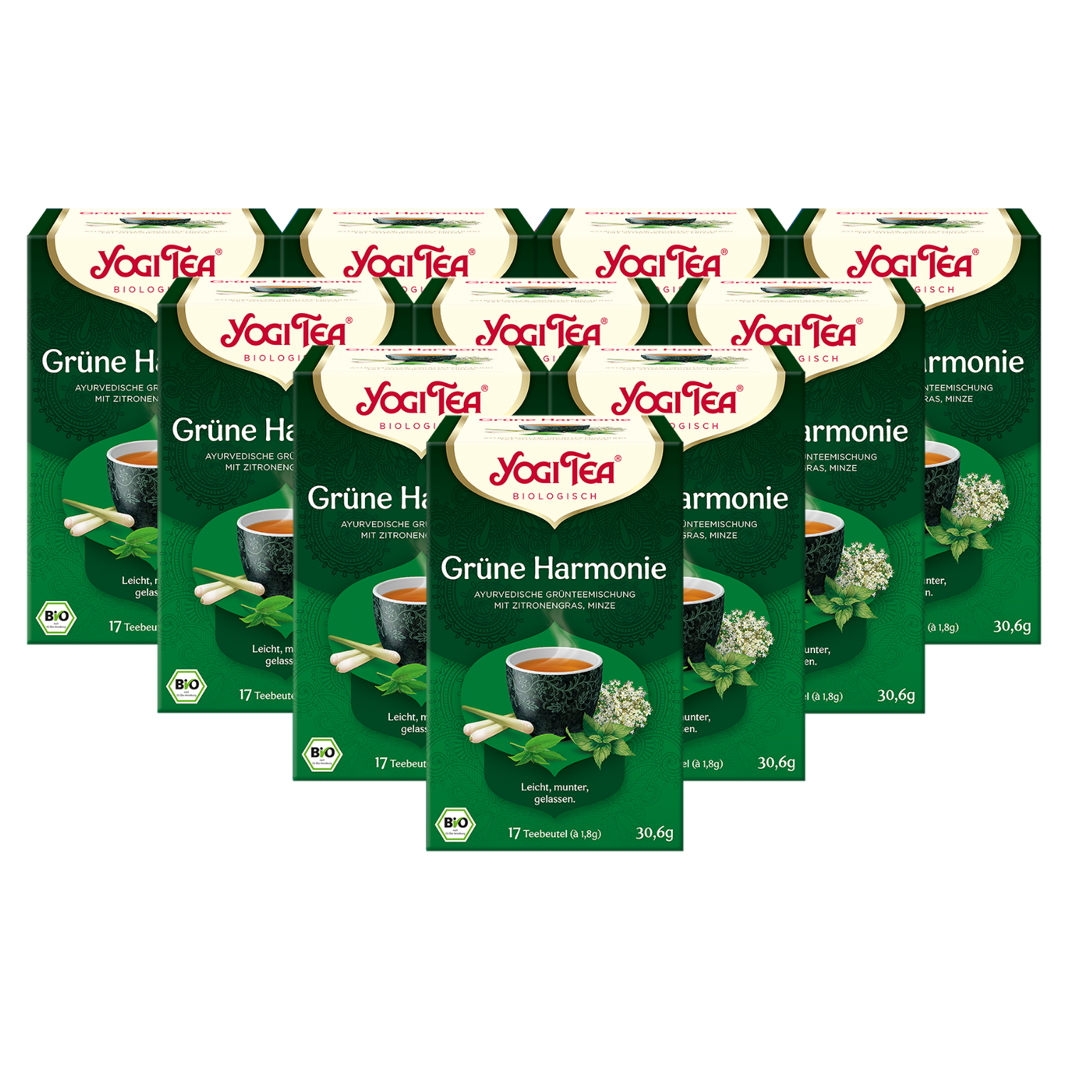 10x BIO YOGI TEA Grüne Harmonie | 10 x 30,6g