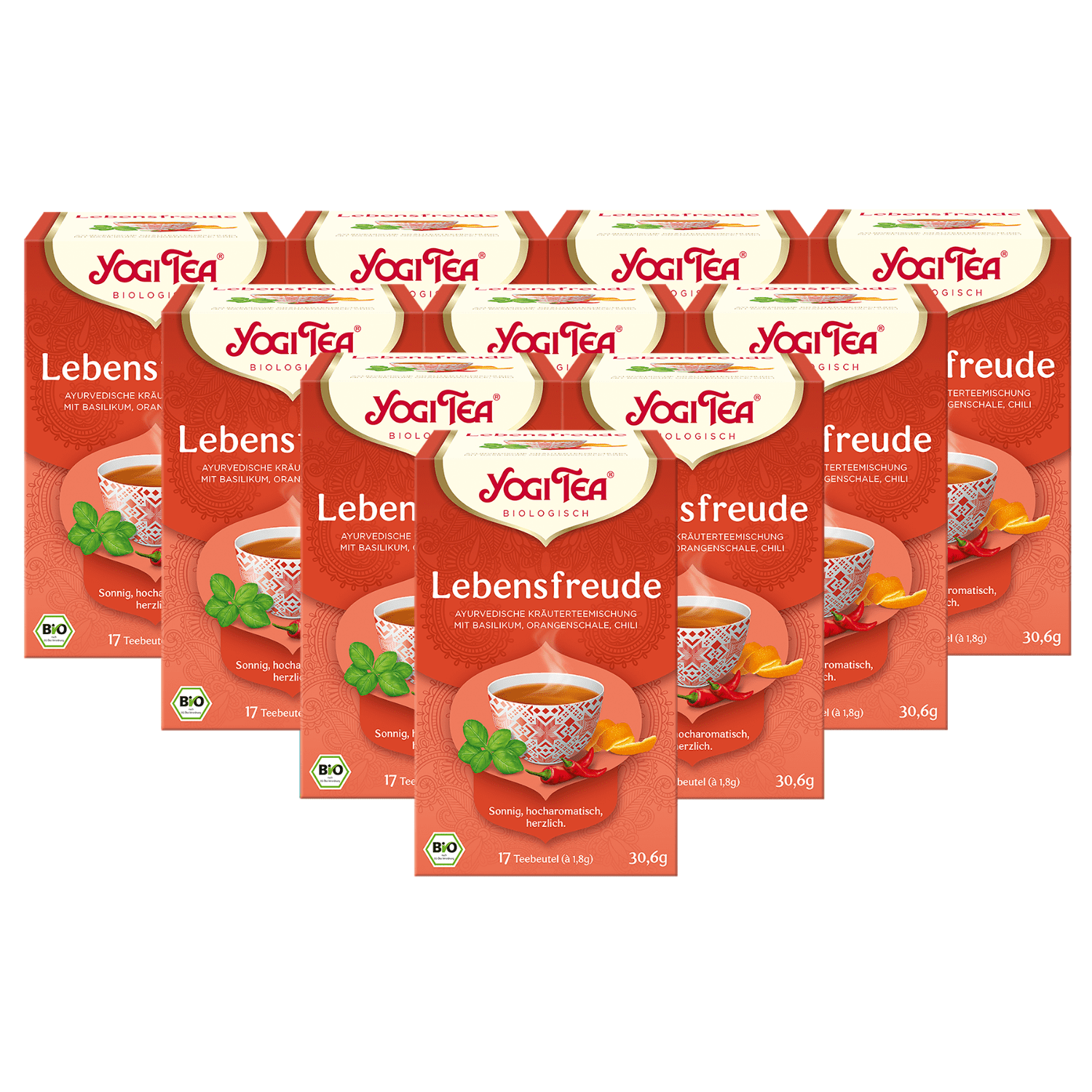10 x BIO YOGI TEA Lebensfreude  | 10 x 30,6g
