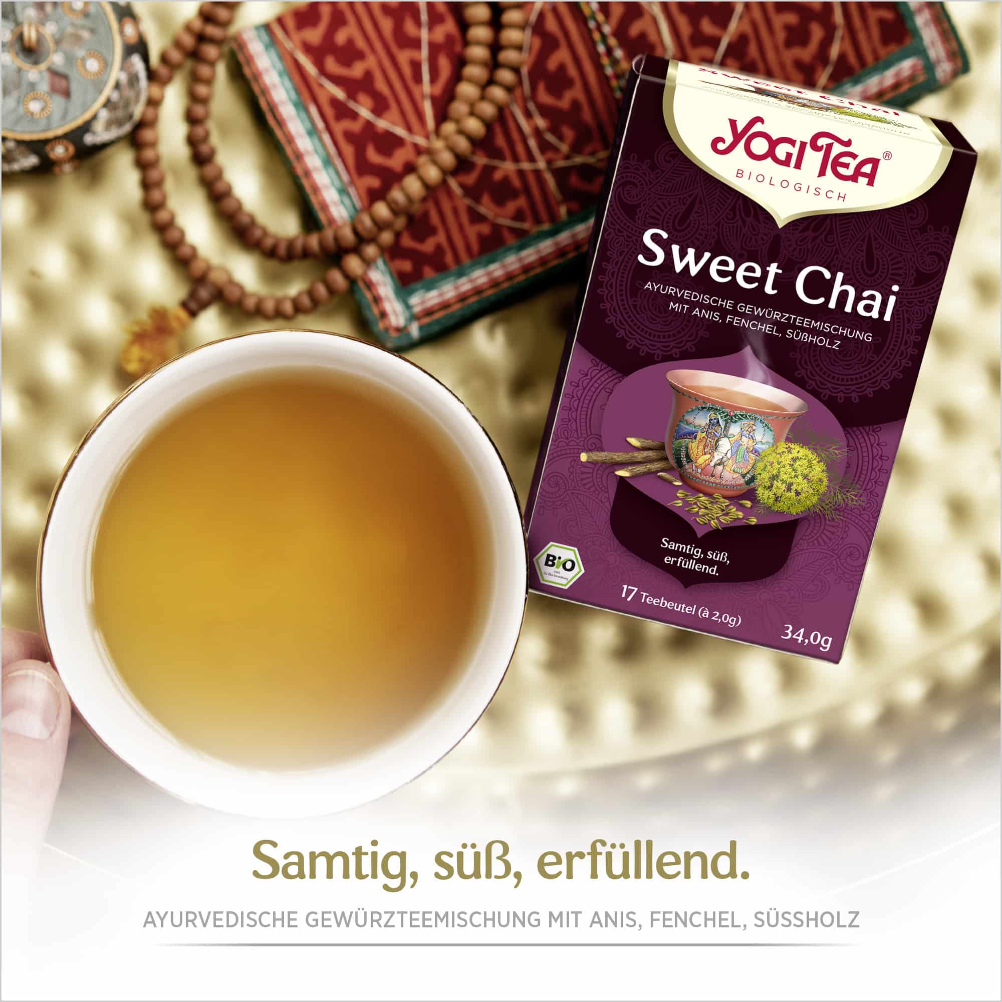 10 x BIO YOGI TEA Sweet Chai | 10 x 34g 